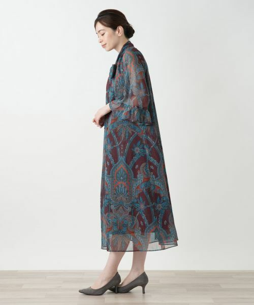 Leilian / レリアン ドレス | ペイズリー柄フレアワンピース | 詳細2