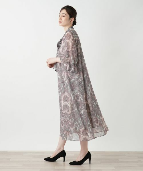 Leilian / レリアン ドレス | ペイズリー柄フレアワンピース | 詳細5