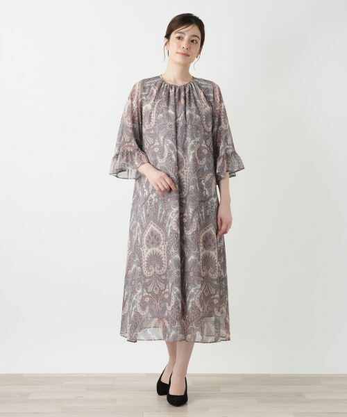 Leilian / レリアン ドレス | ペイズリー柄フレアワンピース | 詳細7