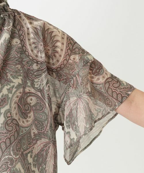 Leilian / レリアン シャツ・ブラウス | ペイズリー柄スキッパーブラウス | 詳細12
