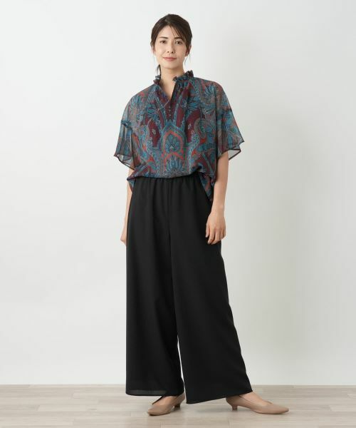 Leilian / レリアン シャツ・ブラウス | ペイズリー柄スキッパーブラウス | 詳細16