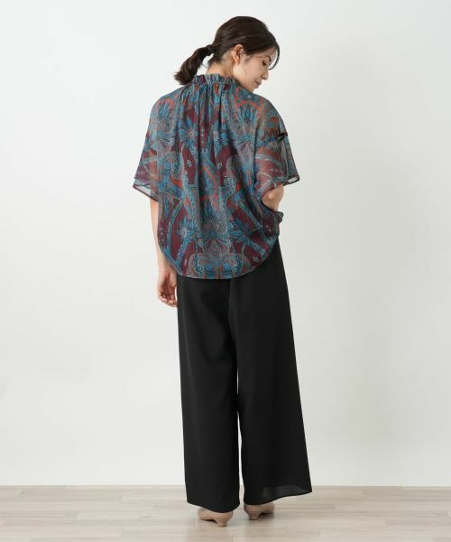 Leilian / レリアン シャツ・ブラウス | ペイズリー柄スキッパーブラウス | 詳細18