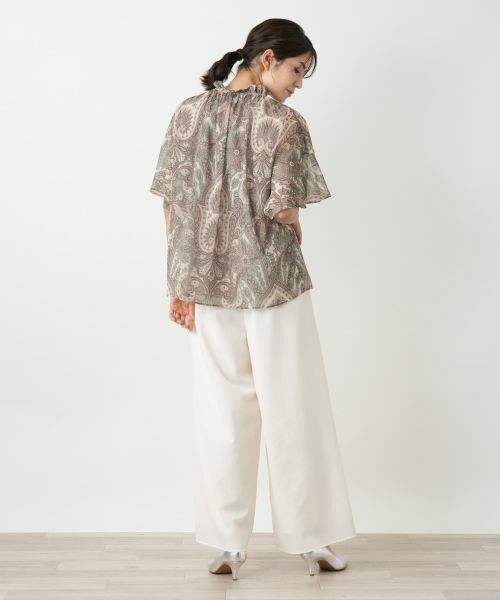 Leilian / レリアン シャツ・ブラウス | ペイズリー柄スキッパーブラウス | 詳細21