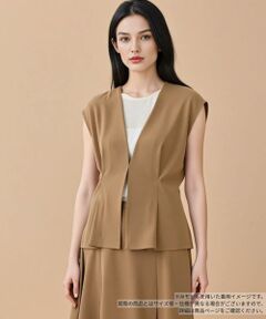Leilian / レリアン テーラードジャケット | Vネックベスト