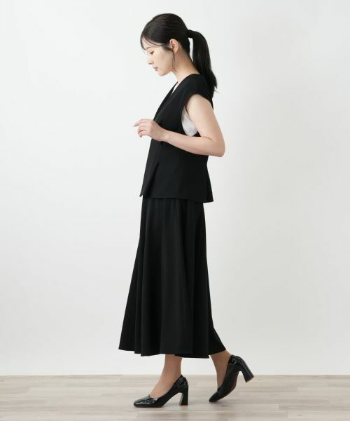 Leilian / レリアン テーラードジャケット | Vネックベスト | 詳細2