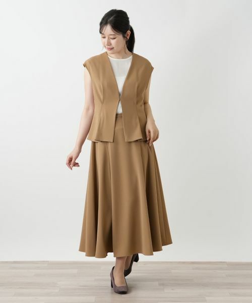Leilian / レリアン テーラードジャケット | Vネックベスト | 詳細4
