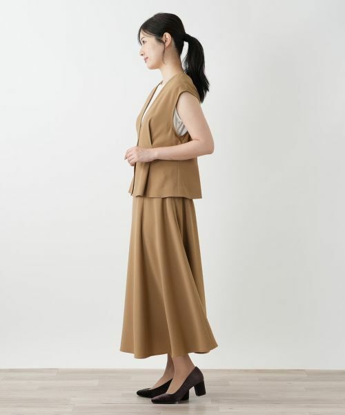 Leilian / レリアン テーラードジャケット | Vネックベスト | 詳細5