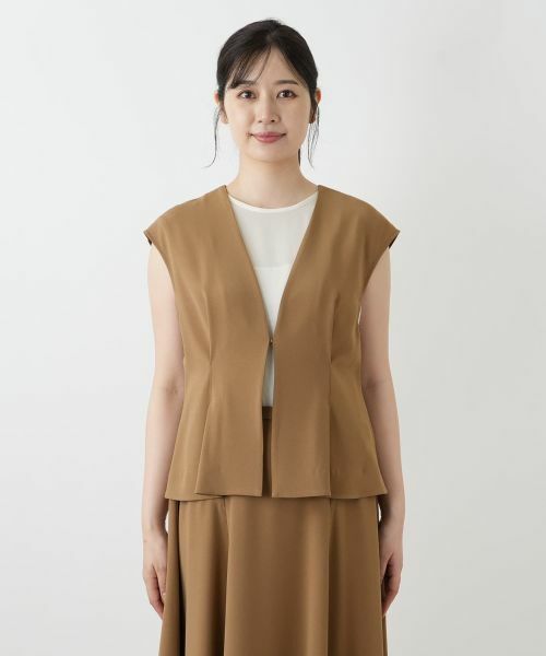 Leilian / レリアン テーラードジャケット | Vネックベスト | 詳細7
