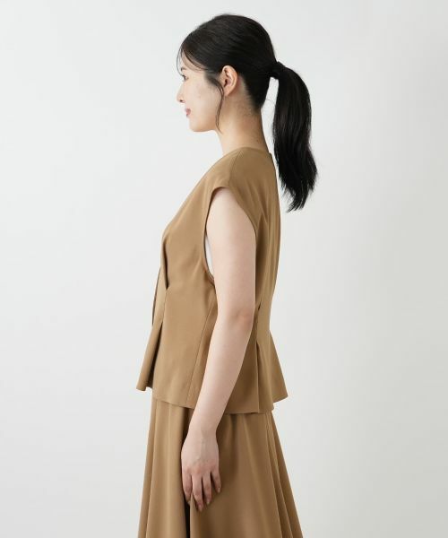 Leilian / レリアン テーラードジャケット | Vネックベスト | 詳細8