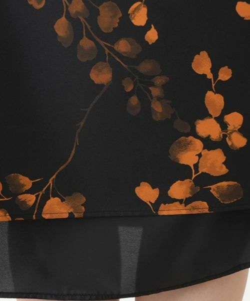 Leilian / レリアン ミニ・ひざ丈スカート | 花柄プリントスカート【Leilian WHITE LABEL】 | 詳細10