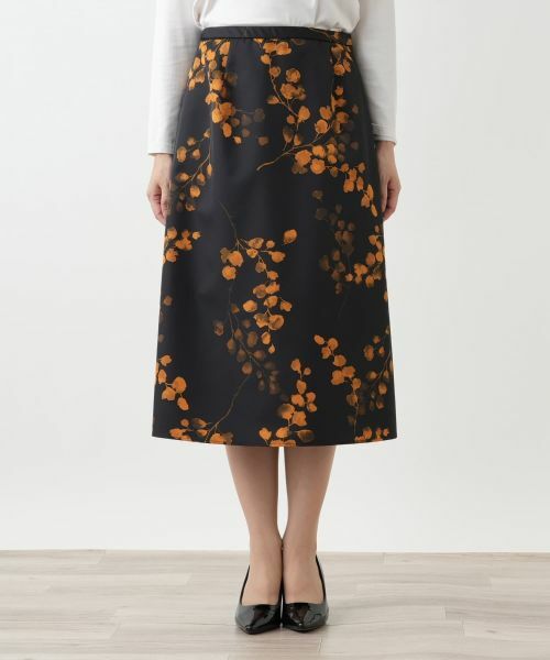 Leilian / レリアン ミニ・ひざ丈スカート | 花柄プリントスカート【Leilian WHITE LABEL】 | 詳細4