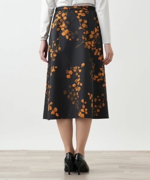 Leilian / レリアン ミニ・ひざ丈スカート | 花柄プリントスカート【Leilian WHITE LABEL】 | 詳細6