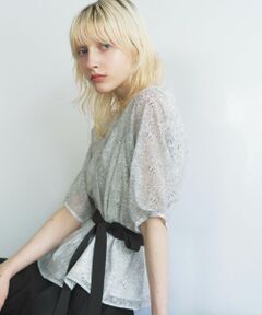 Leilian / レリアン シャツ・ブラウス | ボタニカル柄リボンブラウス