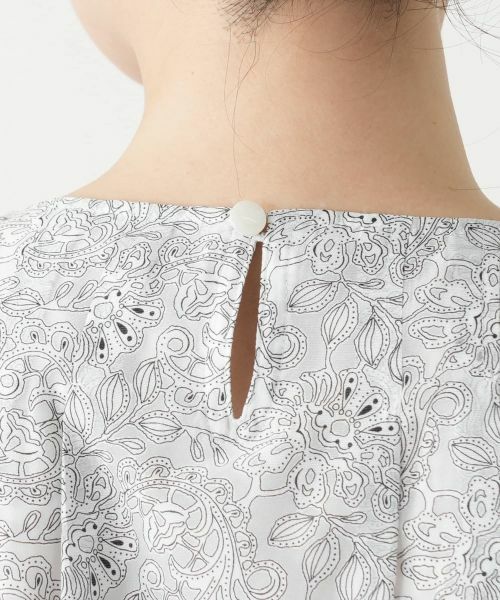 Leilian / レリアン シャツ・ブラウス | ボタニカル柄リボンブラウス | 詳細10