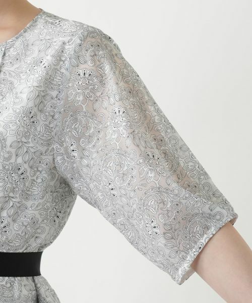 Leilian / レリアン シャツ・ブラウス | ボタニカル柄リボンブラウス | 詳細11