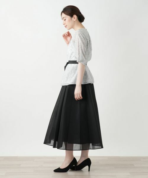 Leilian / レリアン シャツ・ブラウス | ボタニカル柄リボンブラウス | 詳細2