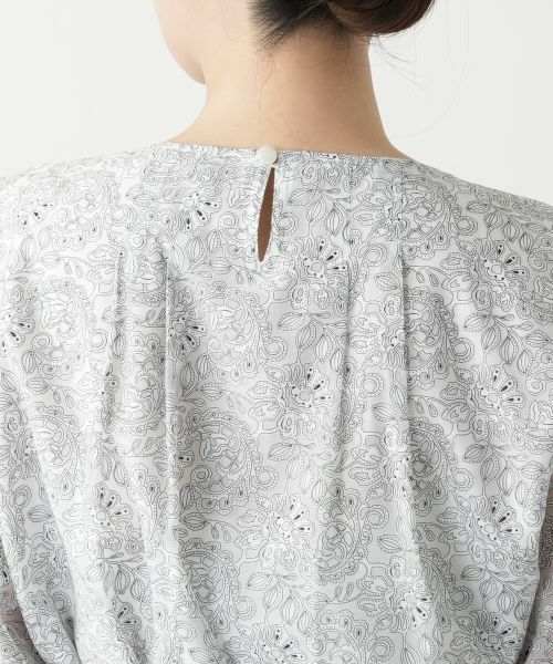 Leilian / レリアン シャツ・ブラウス | ボタニカル柄リボンブラウス | 詳細9
