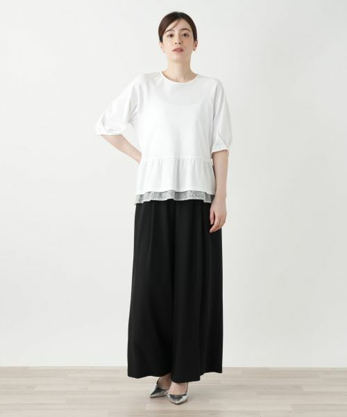 Leilian / レリアン カットソー | ペプラムカットソー | 詳細1