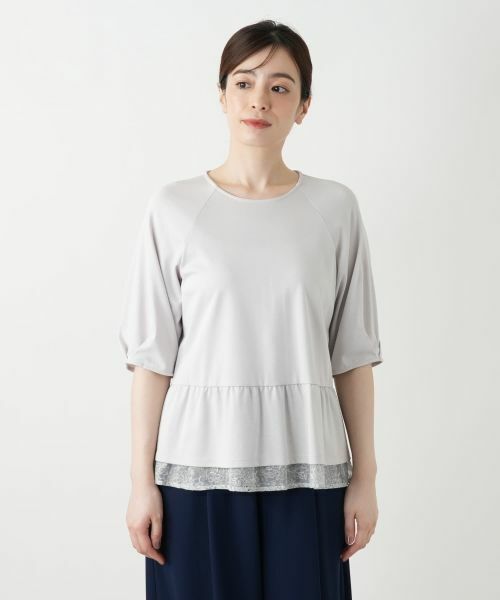 Leilian / レリアン カットソー | ペプラムカットソー | 詳細10