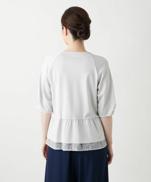 Leilian / レリアン カットソー | ペプラムカットソー | 詳細12