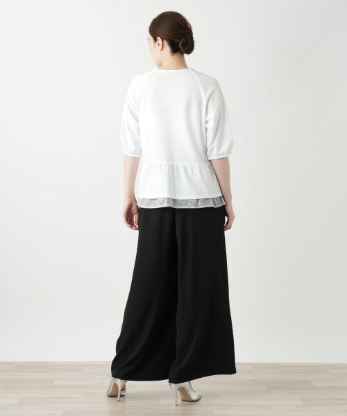 Leilian / レリアン カットソー | ペプラムカットソー | 詳細3