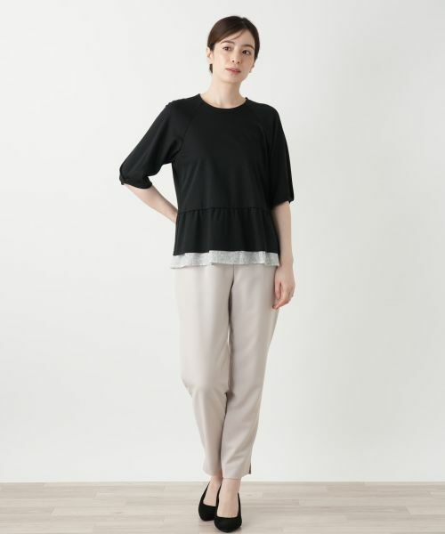 Leilian / レリアン カットソー | ペプラムカットソー | 詳細4