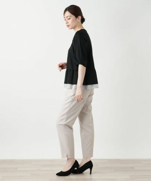 Leilian / レリアン カットソー | ペプラムカットソー | 詳細5