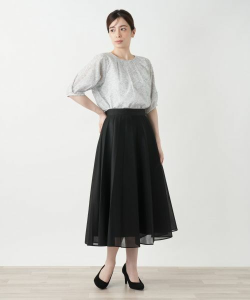 Leilian / レリアン ロング・マキシ丈スカート | シアープリーツスカート | 詳細1