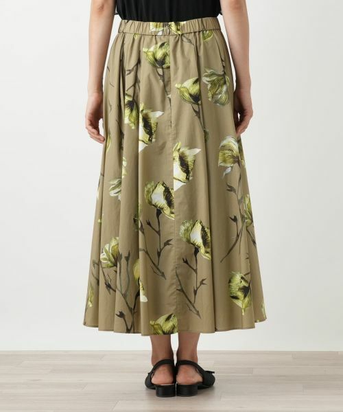 Leilian / レリアン ミニ・ひざ丈スカート | フラワープリントスカート | 詳細6