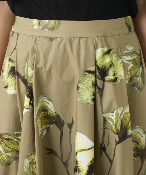 Leilian / レリアン ミニ・ひざ丈スカート | フラワープリントスカート | 詳細7