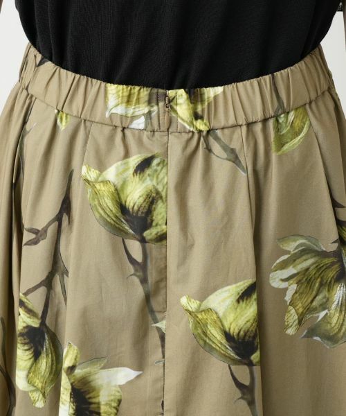 Leilian / レリアン ミニ・ひざ丈スカート | フラワープリントスカート | 詳細8