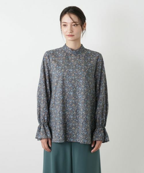 Leilian / レリアン シャツ・ブラウス | 小花柄ボウタイブラウス | 詳細10
