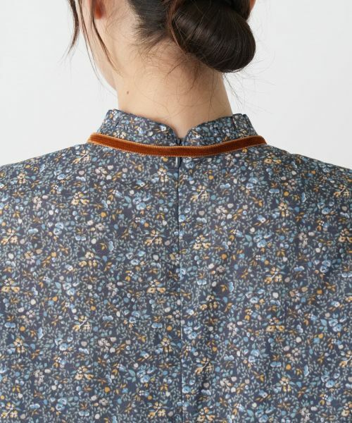 Leilian / レリアン シャツ・ブラウス | 小花柄ボウタイブラウス | 詳細12