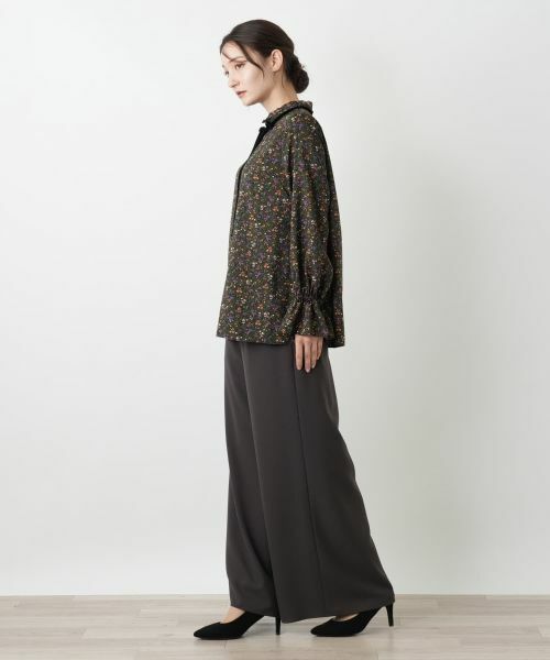 Leilian / レリアン シャツ・ブラウス | 小花柄ボウタイブラウス | 詳細2