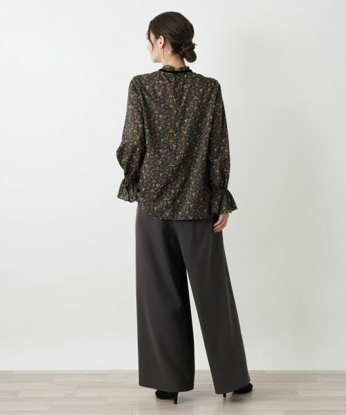 Leilian / レリアン シャツ・ブラウス | 小花柄ボウタイブラウス | 詳細3