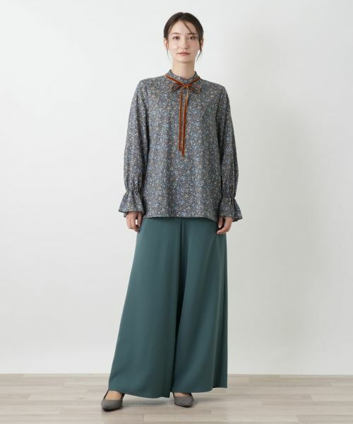 Leilian / レリアン シャツ・ブラウス | 小花柄ボウタイブラウス | 詳細4