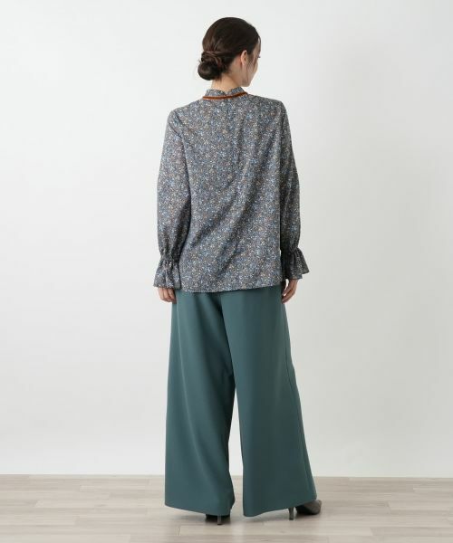 Leilian / レリアン シャツ・ブラウス | 小花柄ボウタイブラウス | 詳細6