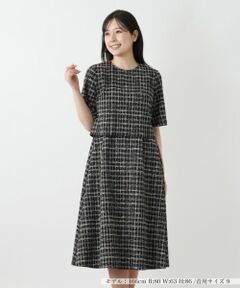 Leilian / レリアン ドレス | ツイード風フレアワンピース