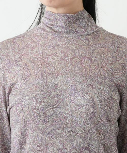 Leilian / レリアン カットソー | ラメペイズリー柄ハイネックカットソー【Leilian WHITE LABEL】 | 詳細10