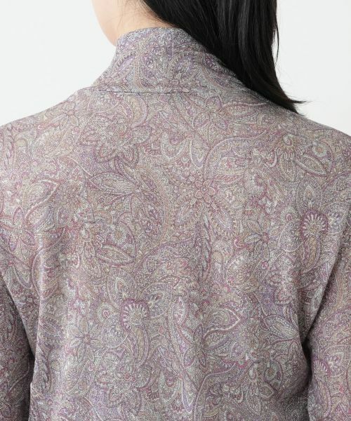 Leilian / レリアン カットソー | ラメペイズリー柄ハイネックカットソー【Leilian WHITE LABEL】 | 詳細11