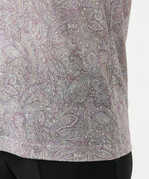 Leilian / レリアン カットソー | ラメペイズリー柄ハイネックカットソー【Leilian WHITE LABEL】 | 詳細13