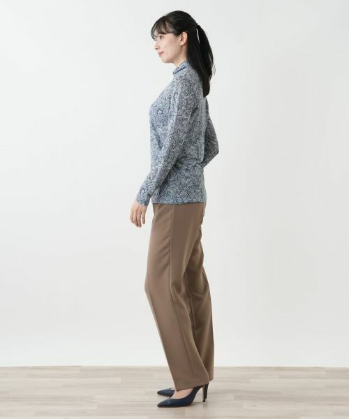 Leilian / レリアン カットソー | ラメペイズリー柄ハイネックカットソー【Leilian WHITE LABEL】 | 詳細2