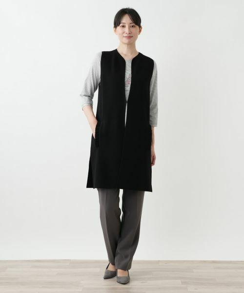 Leilian / レリアン テーラードジャケット | ロングベスト【Leilian WHITE LABEL】 | 詳細1