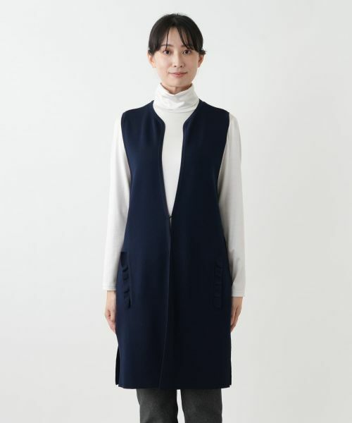 Leilian / レリアン テーラードジャケット | ロングベスト【Leilian WHITE LABEL】 | 詳細7