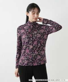 Leilian / レリアン カットソー | ペイズリー柄ハイネックカットソー【Leilian WHITE LABEL】