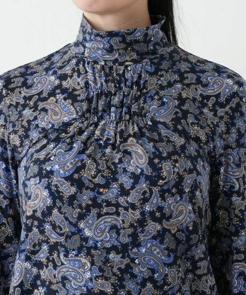 Leilian / レリアン カットソー | ペイズリー柄ハイネックカットソー【Leilian WHITE LABEL】 | 詳細10