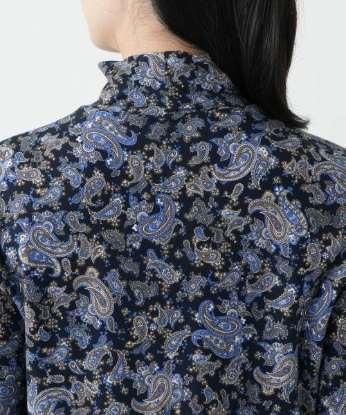 Leilian / レリアン カットソー | ペイズリー柄ハイネックカットソー【Leilian WHITE LABEL】 | 詳細11