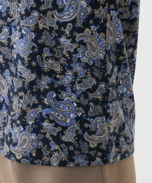 Leilian / レリアン カットソー | ペイズリー柄ハイネックカットソー【Leilian WHITE LABEL】 | 詳細13