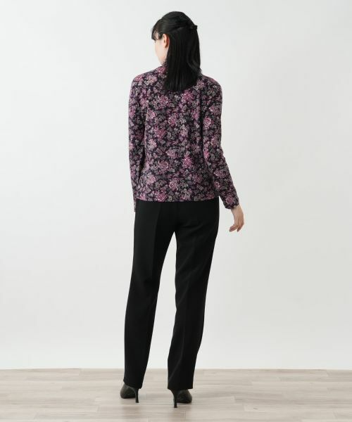 Leilian / レリアン カットソー | ペイズリー柄ハイネックカットソー【Leilian WHITE LABEL】 | 詳細3