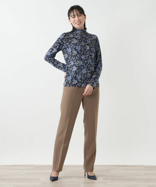 Leilian / レリアン カットソー | ペイズリー柄ハイネックカットソー【Leilian WHITE LABEL】 | 詳細4